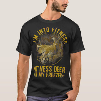 私の冷凍庫でフィットネスフィットネス鹿にイム Tシャツ