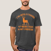 私の冷凍庫の鹿でフィットネスフィットネス鹿にイム Tシャツ (正面)