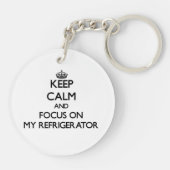 私の冷却装置の平静そして焦点を保って下さい キーホルダー (裏面)
