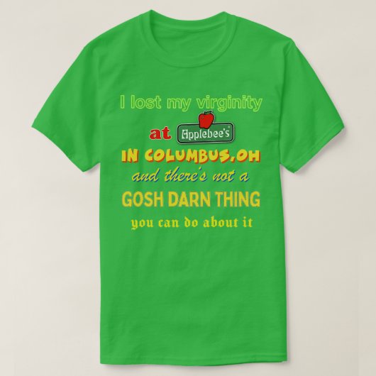 私の処女失った性奇妙に特定のMemeshirt Tシャツ (デザイン正面)