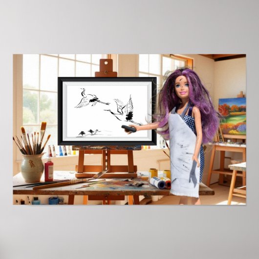 私の出来上がった炭のスケッチ。 ポスター (正面)