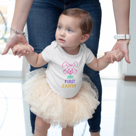 私の初めてのイースター ベビーボディスーツ