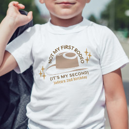 「私の初めてのカウボーイショーじゃない」子供の2歳の誕生日カウボーイ トドラーTシャツ