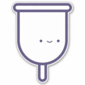 私の初めてのキュートガーリーな月経杯 シール (正面)