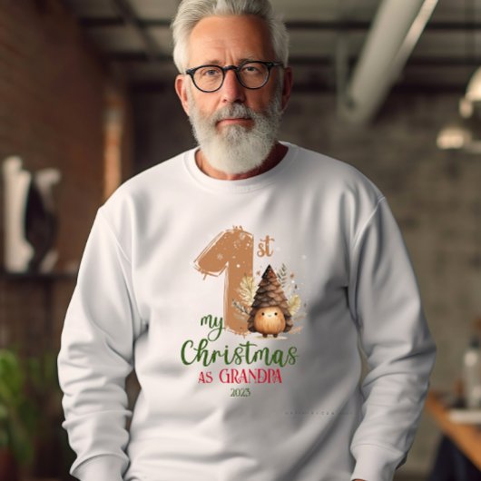私の初めてのクリスマスとしてグランドパウォーター色レトロ Tシャツ