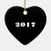 私の初めてのクリスマスのカスタマイズ可能なベビースキャン セラミックオーナメント (裏面)