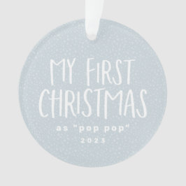 私の初めてのクリスマスはおじいちゃんパーソナライズされた写真 オーナメント