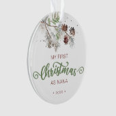 私の初めてのクリスマスはナナパイン オーナメント (正面)