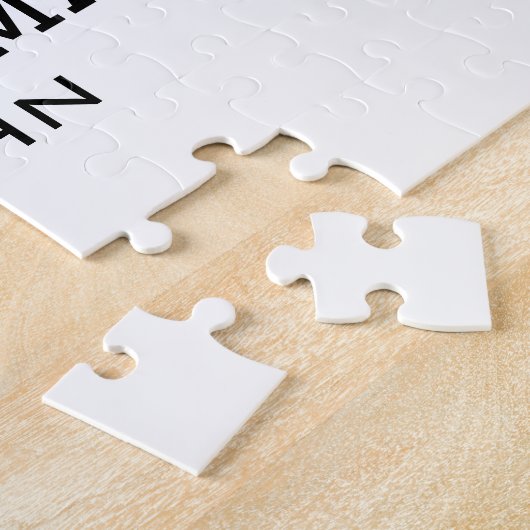 私の初めてのクリスマスは名前を追加男らしmen文字sim ジグソーパズル (側面)