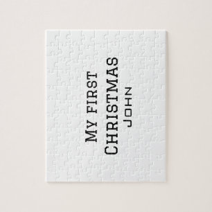 私の初めてのクリスマスは名前を追加男らしmen文字sim ジグソーパズル