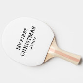 私の初めてのクリスマスは名前を追加男らしmen文字sim 卓球ラケット (横)