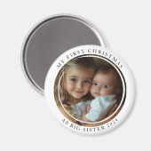 私の初めてのクリスマスは姉の写真とカスタムして マグネット (正面/裏面)