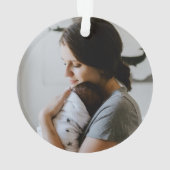 私の初めてのクリスマスは新しいママライオネス&Cub オーナメント (裏面)