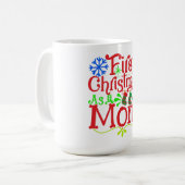 私の初めてのクリスマスは母 コーヒーマグカップ (正面左)