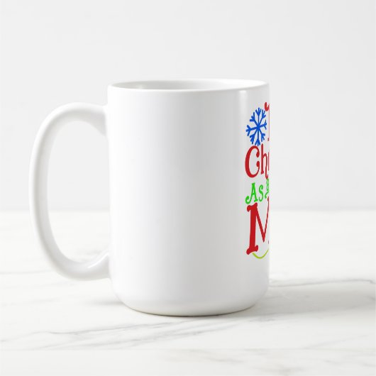 私の初めてのクリスマスは母 コーヒーマグカップ (左)