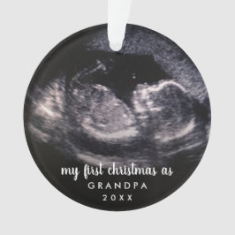 私の初めてのクリスマスはGrandpa Ultrasound写真 オーナメント