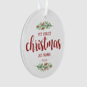 私の初めてのクリスマスはNana Greenery オーナメント (正面)