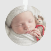 私の初めてのクリスマスはNana Winter Greenery オーナメント (裏面)