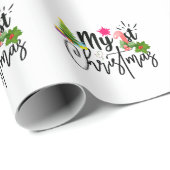 私の初めてのクリスマスベビー服ベビーボディースロー ラッピングペーパー (ロールコーナー)