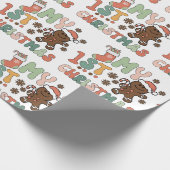 私の初めてのクリスマスメリークリスマス ラッピングペーパー (角)