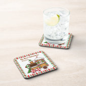 私の初めてのクリスマス名前をカスタムするかわいい電車 コースター (右側)