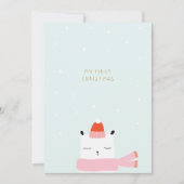 私の初めてのクリスマス・かわいいミニマリスト極楽祭 シーズンカード (正面)