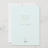 私の初めてのクリスマス・かわいいミニマリスト極楽祭 シーズンカード (裏面)