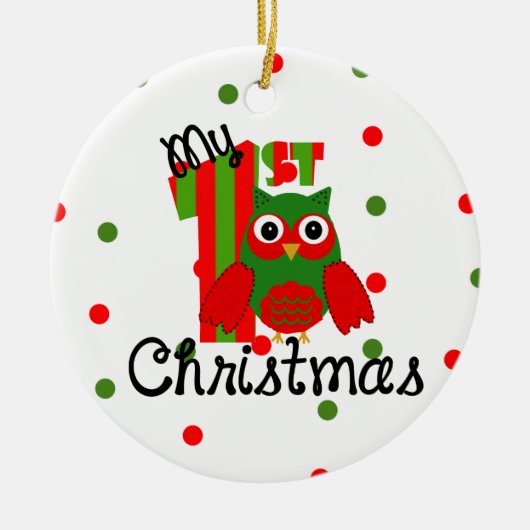 私の初めてのクリスマス セラミックオーナメント (正面)