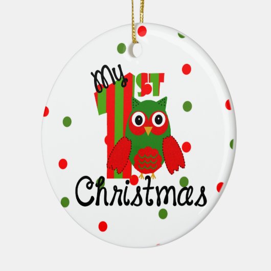 私の初めてのクリスマス セラミックオーナメント (左)