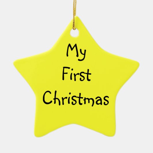 私の初めてのクリスマス セラミックオーナメント (正面)