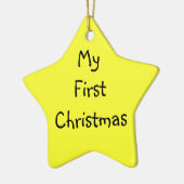 私の初めてのクリスマス セラミックオーナメント (左)