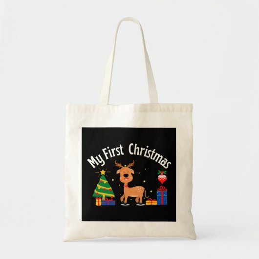 私の初めてのクリスマス トートバッグ (正面)