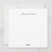 私の初めてのクリスマス、可愛い子猫カスタマイズ シーズンカード (裏面)