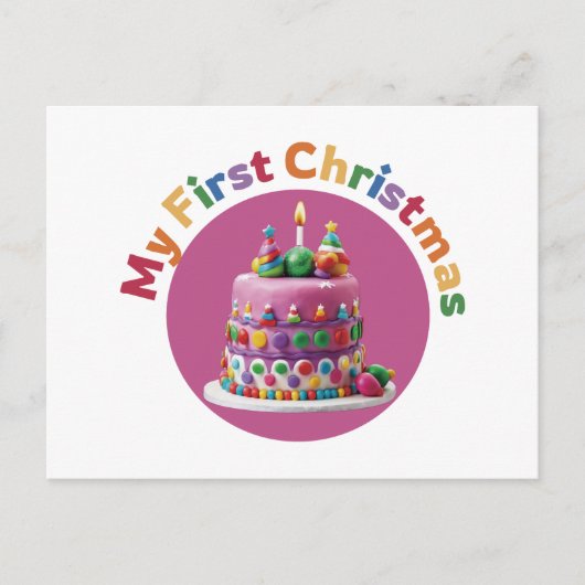 私の初めてのクリスマス #1 シーズンポストカード (正面)
