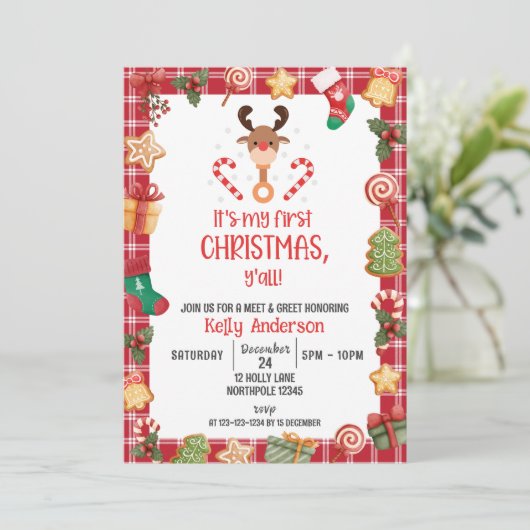 私の初めてのクリスマスY'allが会って挨拶 招待状 (スタンド正面)