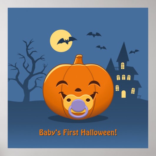 私の初めてのハロウィンパシフィアーパンプキン ポスター (正面)