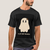 私の初めてのハロウィンブラックXLメンズ服 Tシャツ (正面)