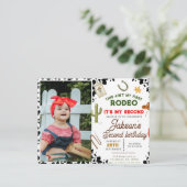 私の初めてのロデオカウボーイの写真2歳の誕生日 ポストカード (スタンド正面)