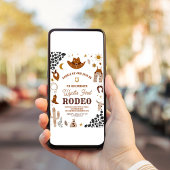 私の初めてのロデオカウボーイ誕生日招待状 招待状