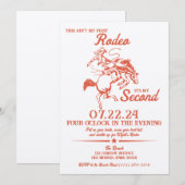 私の初めてのロデオ招待状じゃない 招待状 (正面/裏面)