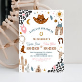 私の初めてのロデオ！カウボーイ誕生日パーティーへのご招待 招待状