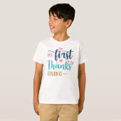私の初めての感謝祭 Tシャツ (正面フル)