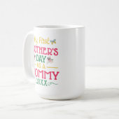 私の初めての母の日 Mommy コーヒーマグカップ (正面左)