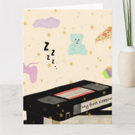 私の初めての泊まり会 - ドリームコア VHS ノスタルジア カード