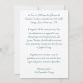 私の初めての聖体拝領をお祝いしよう - フォト フラワー 招待状 (裏面)