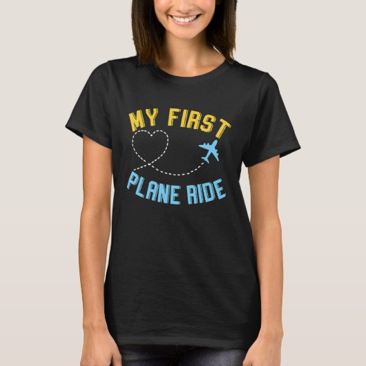 私の初めての飛行機に乗る Tシャツ (正面)