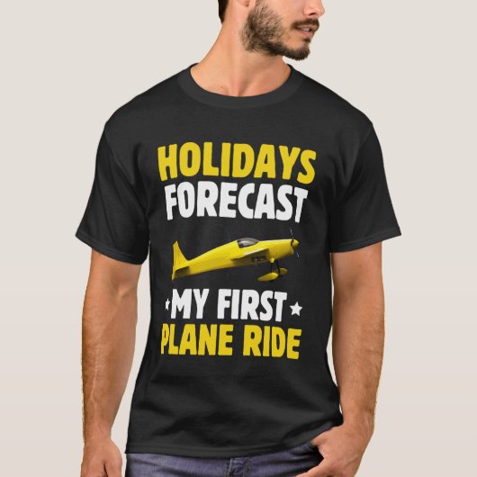 私の初フライト 初めての飛行機 初めてのF Tシャツ (正面)