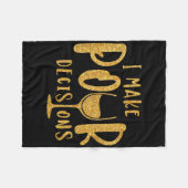 私の判断は最悪 ブライズパーティー グループ フリースブランケット (正面(横))