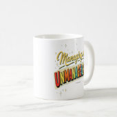 「私の制御不能をコントロールする」マグ コーヒーマグカップ (正面右)