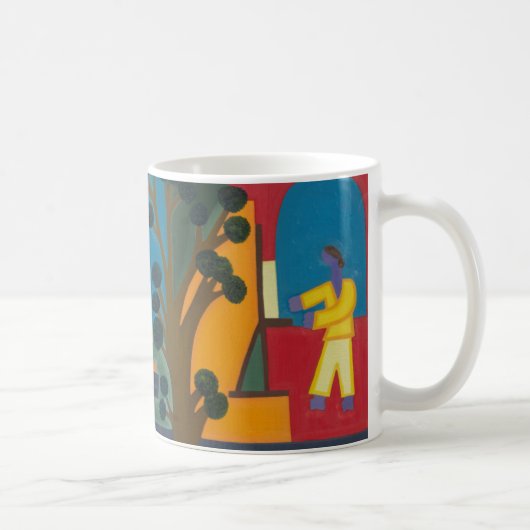 私の前のスタジオ2011年からの眺め コーヒーマグカップ (右)